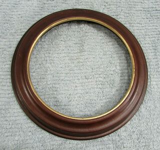 Van Hygan Smith Solid Wood Gold Rim Collector Plate Frame For 8 - 1/2 " Dia Sh