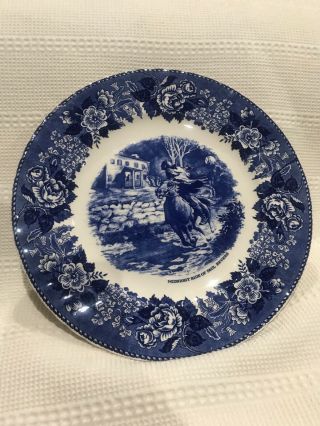 Old English Staffordshire English Pottery Ride Of Plate Paul Revere 1775