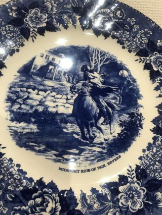 Old English Staffordshire English Pottery Ride of Plate Paul Revere 1775 2