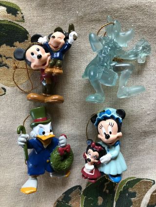 Vintage 1992 Avon Mickey’s Christmas Carol Pcv Ornament