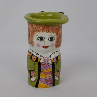 Vintage Alice Ceramic Vase Pencil Holder Susan Paley Bella Casa Ganz Decor