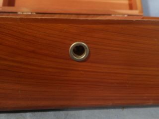 Vintage LANE Cedar Wood Wooden Hope Chest Keepsake Jewelry Trinket Box 9 