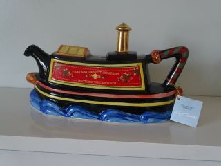 Tony Carter Novelty Teapot Barge / Narrow Boat,  Tea Set Dinner Service