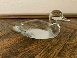 Fenton Glass Duck Paperweight