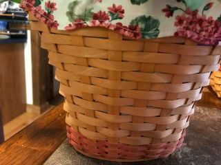 2002 May Series Geranium Longaberger Basket.  Can Remove Flowers If You Want.