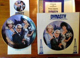 Dynasty Tv Show Collectors Plate 1985