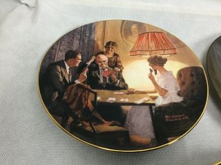 Knowles collector plates norman rockwell a set of 7 2