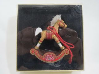 Hallmark " Tree - Trimmer " Christmas Ornament: Rocking Horse,  1978