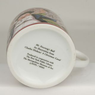 Ceramic mug Mr.  Fezziwig ' s Ball,  A Christmas Carol,  Met.  Mus.  of Art,  NYPL (515) 5