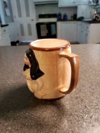 Vintage Risqué Nude Naked Lady Woman 14 oz.  Ceramic Coffee Cup Mug Novelty 3