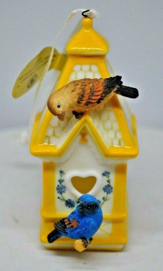 Bradford Chicory Crossing Home Is Where The Heart Is Bird House Ornament 1999