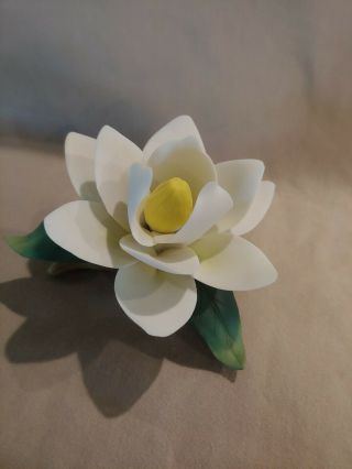 Lefton China Magnolia Flower Figurine Made In Japan