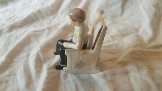Vintage Ceramic John F.  Kennedy sitting in His Rocking Chair S & P Shakers 2