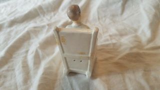 Vintage Ceramic John F.  Kennedy sitting in His Rocking Chair S & P Shakers 3