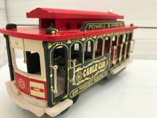 Wooden Trolley Cable Street Car Music Box I Left My Heart In San Francisco Video