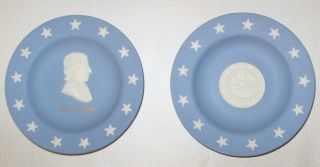 Wedgwood Josiah Bartlett & State Of Hampshire 2 Mini Plates England
