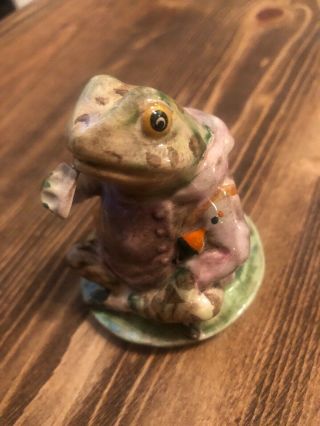 1950 beatrix potter’s mr jeremy fisher figurine beswick england (frog toad) 4