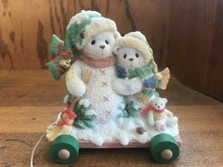 2001 Cherished Teddies " In The Meadow We Can Build A Snowman "