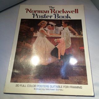 Vintage 1st Edition 1976 The Norman Rockwell Poster Book - 20 Full Color Picture