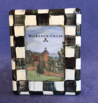 Mackenzie Childs Small Picture Photo Frame Courtly Check 2.  5x3” 2