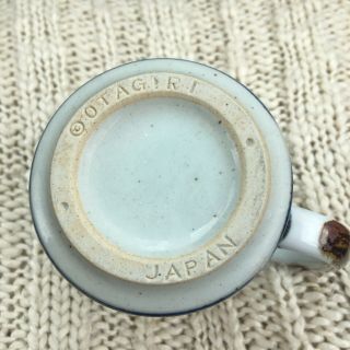 Vintage Otagiri Japan Stoneware Coffee Mug Blue Brown Speckles 2