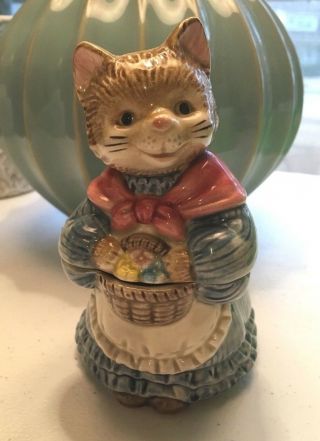 Otagiri Mother Cat Sugar Bowl Hand Crafted Japan