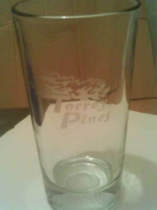Torrey Pines Golf Club Etched Golf Ball Pint Glass ⛳