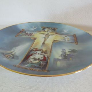The Life of Christ by BarZoni Collectors plate HG1527 Jesus Cross Franklin 3