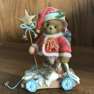 2002 Limited Edition Cherished Teddies Santa " Your Wishes Will Come True If.  "