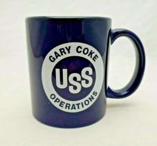 Uss Us Steel Gary Coke Operations Precarbon Mug Coffee Tea Collectible Cobalt