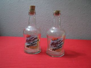 Vintage High Seas Conditionin After Shave 4 Oz Bottles (2) Empty - Sc Johnson Co