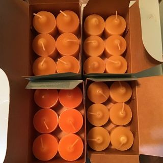 4 Boxes Partylite Votive Candles,  6 Per Box.  Hocus Pocus & Orange Sherbet Nos
