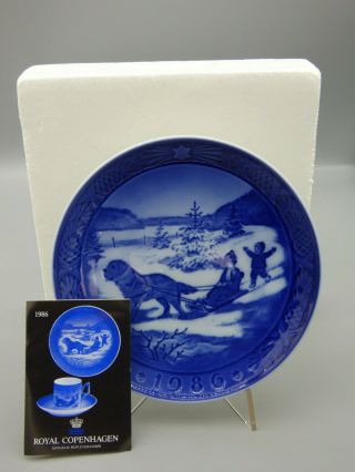 Royal Copenhagen Wait For Me 1986 Limited Edition Christmas Collector Plate