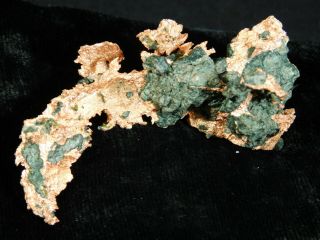 A and 100 Natural Native COPPER Nugget or Float From Michigan 67.  1gr e 2