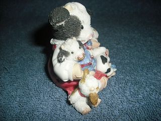 1997 ENESCO MARY ' S MOO MOOS - FRIENDS ARE THE BEST COWLECTIBLES 3 1/2 