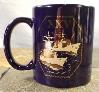 Martin Marietta AEGIS Combat System USS Ticonderoga CG - 47 USN Cruiser Coffee Mug 3