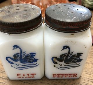 Swan Tipp City Salt And Pepper Shakers