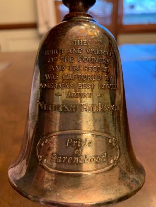 Norman Rockwell Silver Plated B&B Bell 