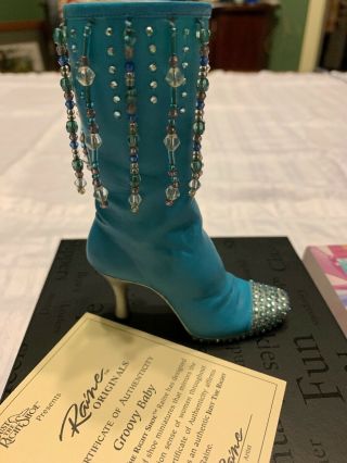 Raine Just The Right Shoe Groovy Baby 25102 Miniature Boot Retired 2000