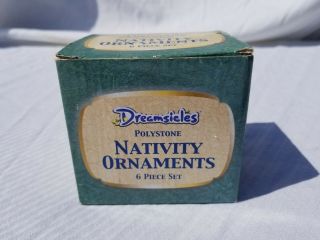 Giftco Dreamsicles 6pc Nativity Scene Polystone Ornaments Figures 1 " To 2.  5 "