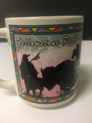 Retro Yellowstone National Park Coffee Mug Cup Navajo Indian