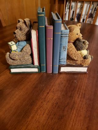 Teddy Bear Bookends - Perfect For A Nursery Or Child 