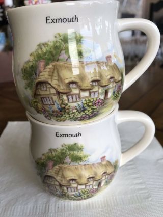 Meadow Crafts Of Devon England Cups/mugs (2) Exmouth