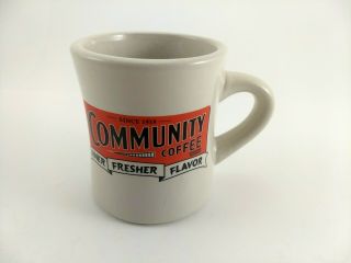 Community Coffee Heavy Restaurant Ware Louisiana Diner Style Coffee Mug Tea Cup