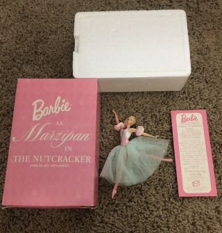 Barbie As Marzipan In The Nutcracker Ballerina Christmas Porcelain Ornament 1999