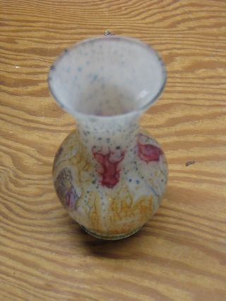 MULTICOLORED MINI VASE - - GLASS WITH BRIGHTLY COLORED OVERLAY 5
