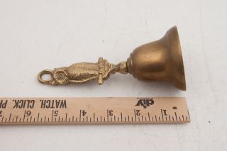 Brass Owl Bell w/Clapper Solid (D5L) 5