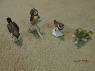 Set Of 4 Goebel Hummel West Germany Bird Figurines