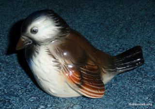 Collectible Goebel Sparrow Bird Porcelain Figurine Cv74 - Bird Watcher Gift