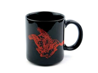 Marlboro Coffee Cup Mug Red&black Horse Cowboy Pony Express Rodeo Collectors